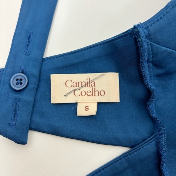 Camila Coelho Silas Crop Top in Deep Blue Size S - Picture 7 of 8